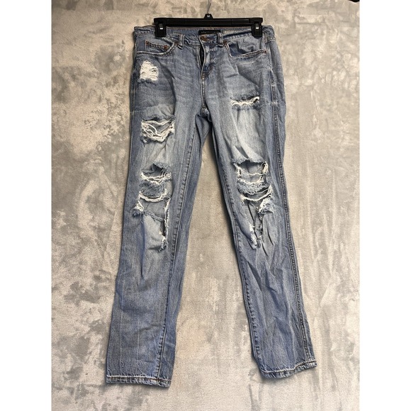 Aeropostale Boyfriend Blue‎ Jeans Size 2 - Picture 1 of 10